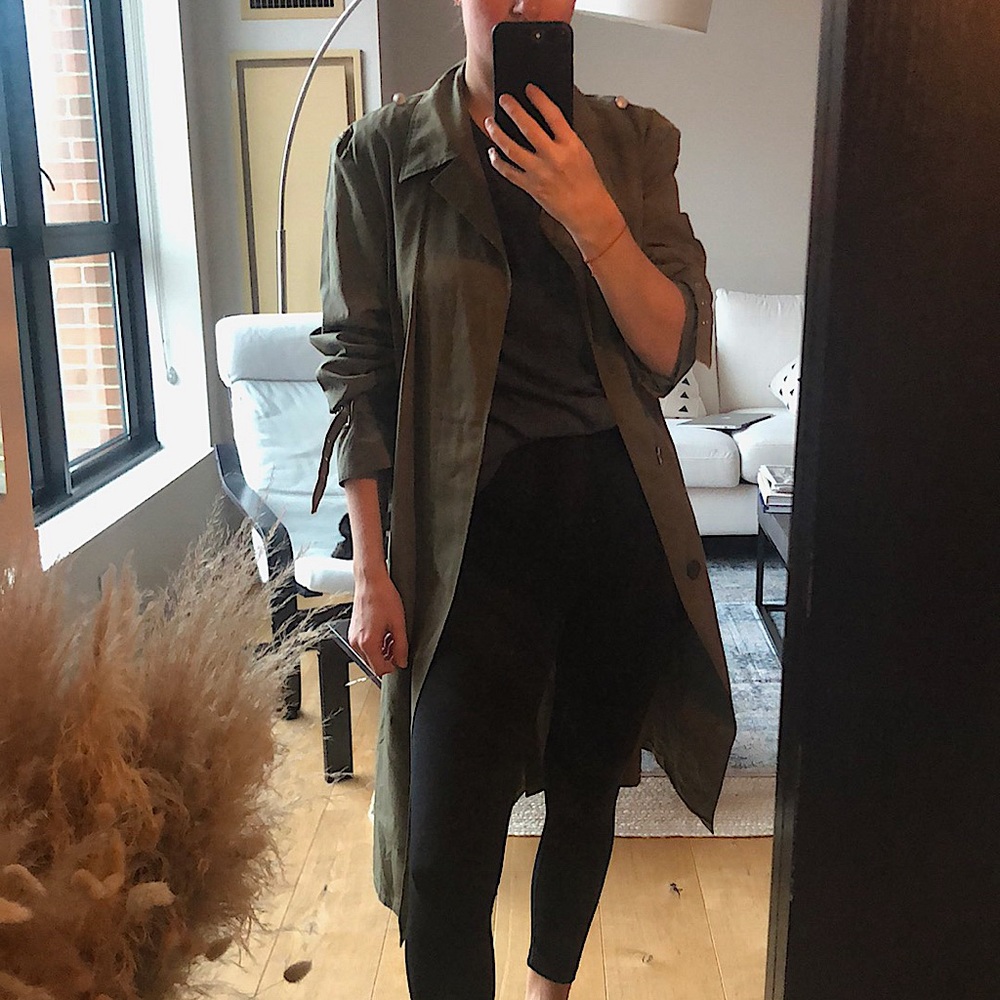 Military Green Pinko P_Jean Trench coat
